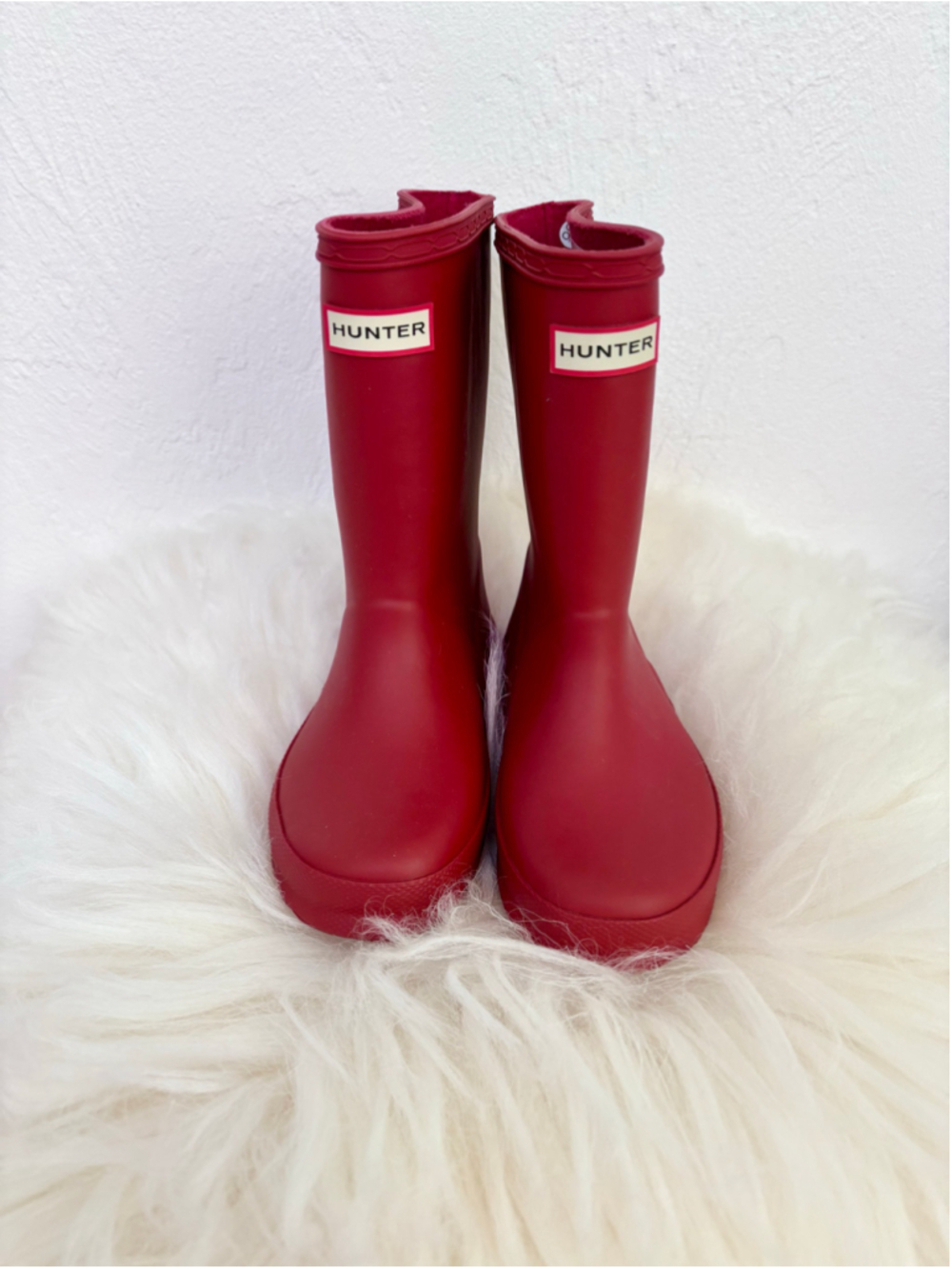 Girls Hunter Rain Boots Red Size 10 (Toddler Girl) Classic Waterproof New